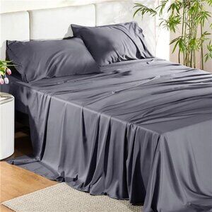 Queen Sheet Set, Cooling Sheets for Queen Size Bed Set,Rayon Derived from Bamboo